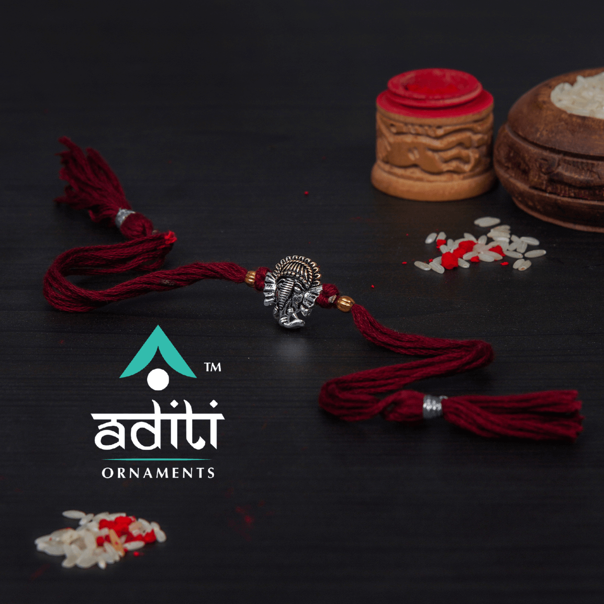 Silver Rakhi, Buy Silver Rakhi Online | Aditi Ornaments