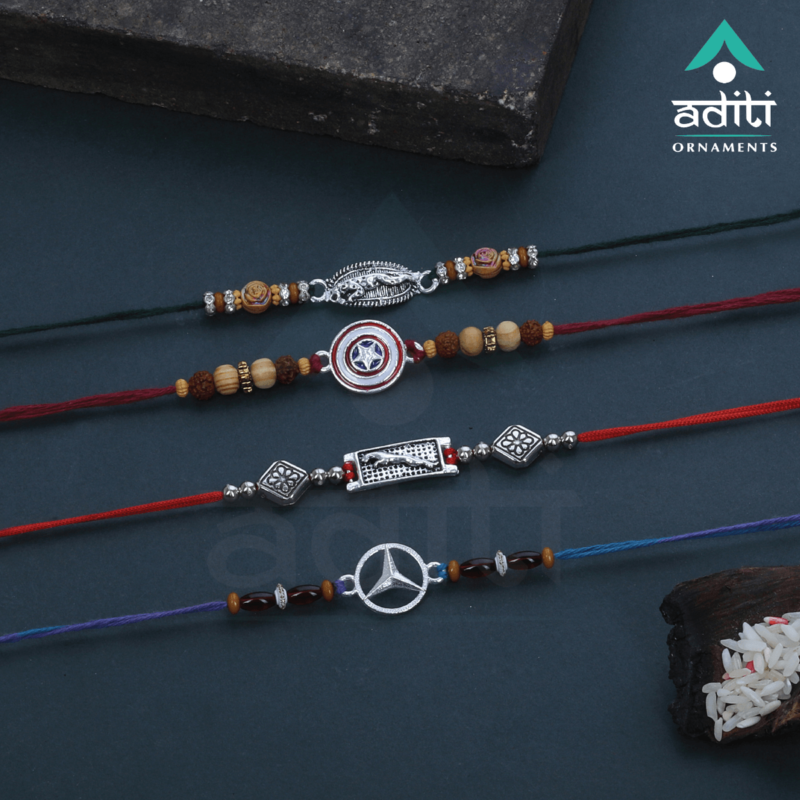 Silver Car Logo Rakhi Manufacturer, Silver Rakhi Manufacturer, Aditi Ornaments