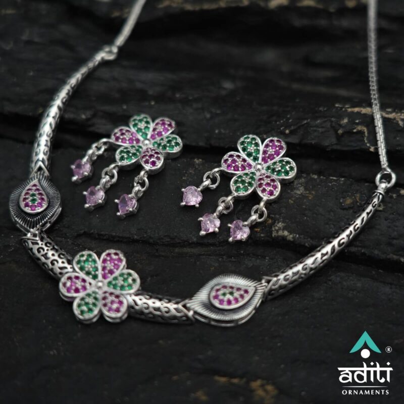 Silver Necklace Aditi Ornaments